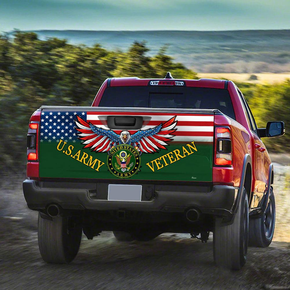 U.s.army Veterans truck Tailgate Decal Sticker Wrap 4 Tailgate Wrap Decals For Trucks