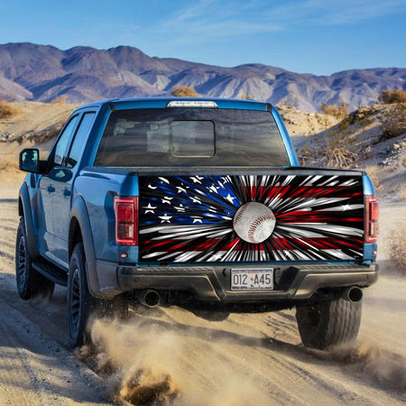 Baseball American truck Tailgate Decal Sticker Wrap Tailgate Wrap Decals For Trucks