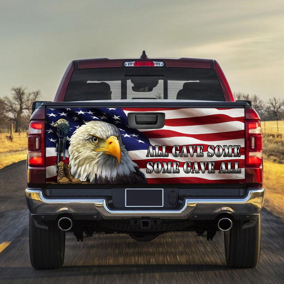 Veterans truck Tailgate Decal Sticker Wrap Veteran Day Veteran Gifts Veteran Decoration Idea All Gave Some Some Gave All Tailgate Wrap Decals For Trucks