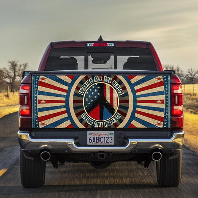 Hippie Peace Sitruck Tailgate Decal Sticker Wrap Tailgate Wrap Decals For Trucks