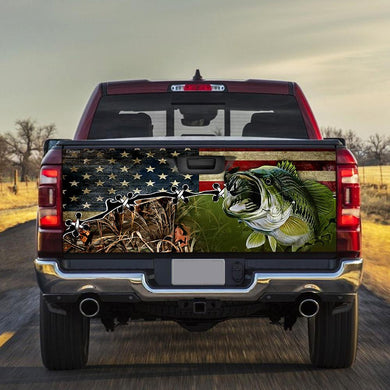 Bass Fishitruck Tailgate Decal Sticker Wrap Tailgate Wrap Decals For Trucks