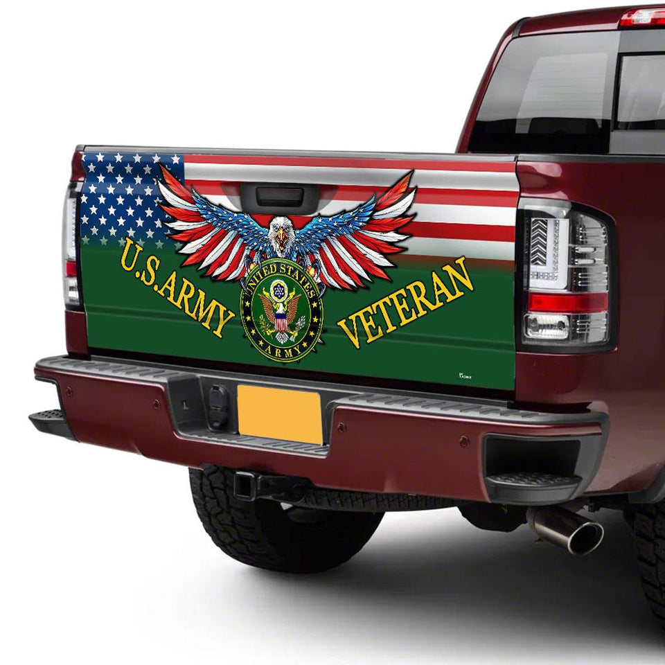 U.s.army Veterans truck Tailgate Decal Sticker Wrap 4 Tailgate Wrap Decals For Trucks