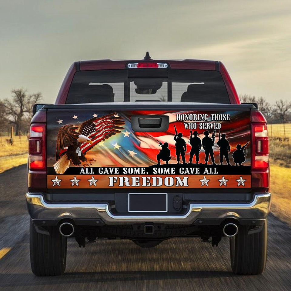 Veteran All Gave Some Some Gave Atruck Tailgate Decal Sticker Wrap Tailgate Wrap Decals For Trucks