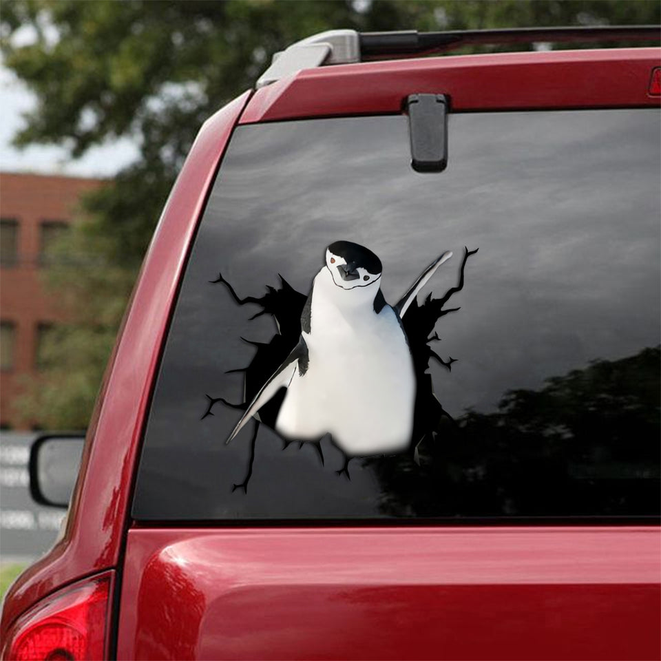[sk1729-snf-tpa]-penguin-crack-sticker-animals-lover