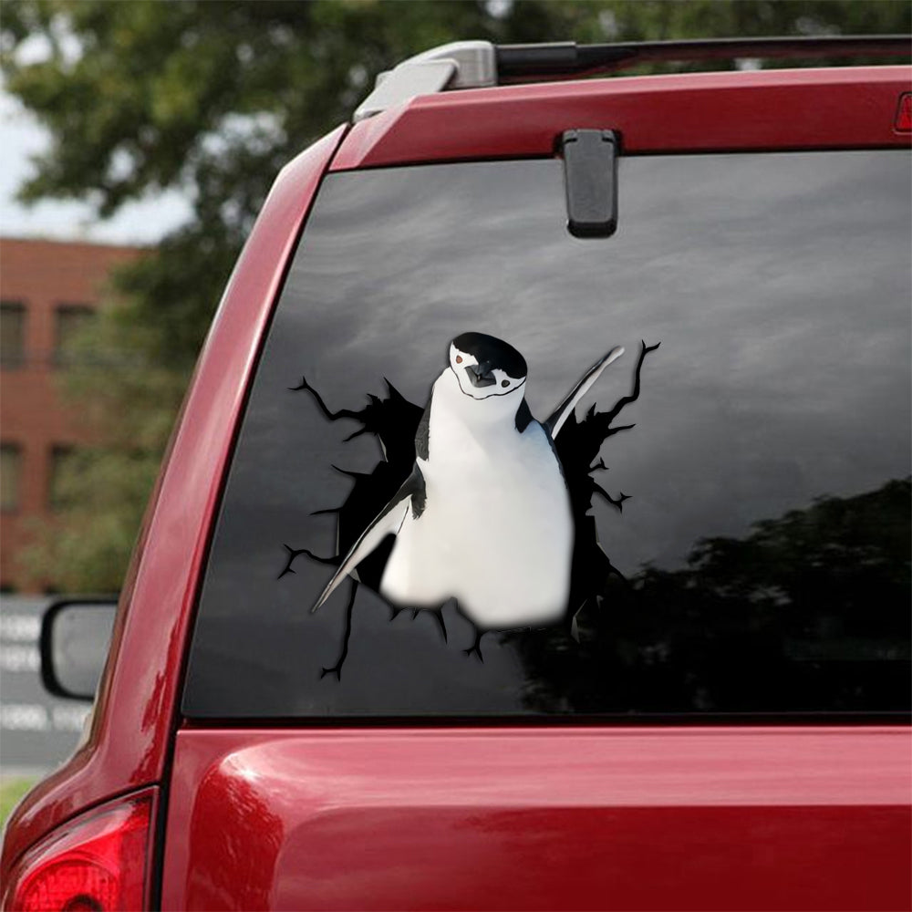[sk1729-snf-tpa]-penguin-crack-sticker-animals-lover