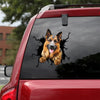 [th0540-snf-pta]-german-shepherd-crack-car-sticker-dogs-lover