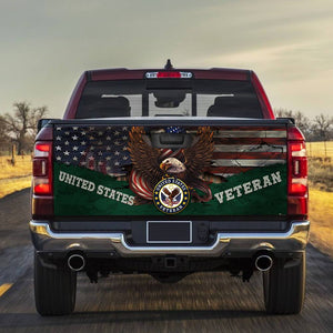 United States Veterans truck Tailgate Decal Sticker Wrap Tailgate Wrap Decals For Trucks