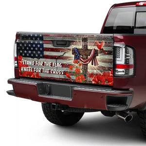 Jesus Christ United We Stand truck Tailgate Decal Sticker Wrap Tailgate Wrap Decals For Trucks