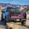 Breat Cancer Awareness truck Tailgate Decal Sticker Wrap Tailgate Wrap Decals For Trucks