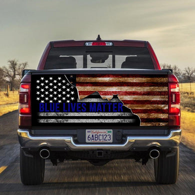 Blue Lives Matttruck Tailgate Decal Sticker Wrap Tailgate Wrap Decals For Trucks