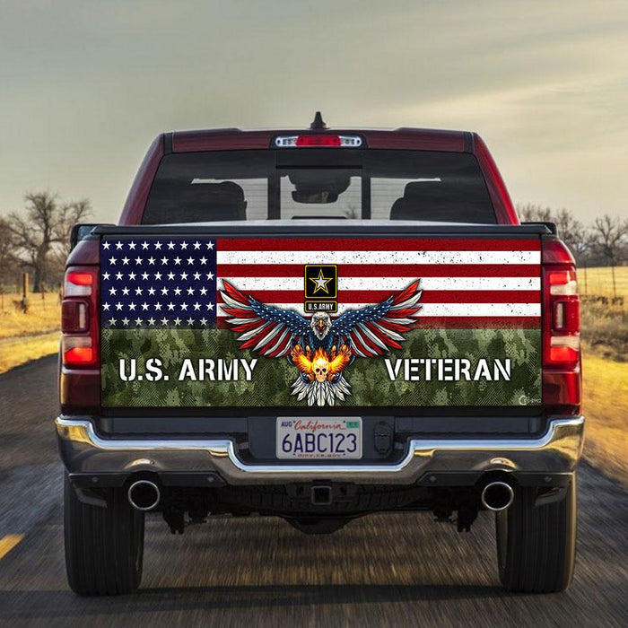 United States Army Veterans truck Tailgate Decal Sticker Wrap Tailgate Wrap Decals For Trucks