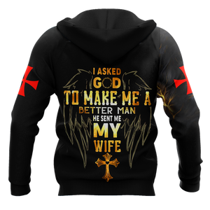 I Asked God To Make Me A Better Man 3D All Over Printed Hoodie Pi112059