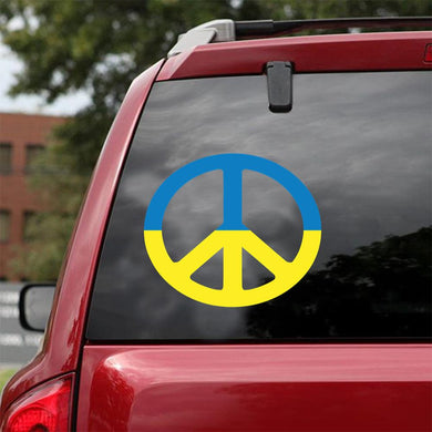 A Symbol Of Peace. Peace In Ukraine. No War. Sticker Car Vinyl Decal Sticker
