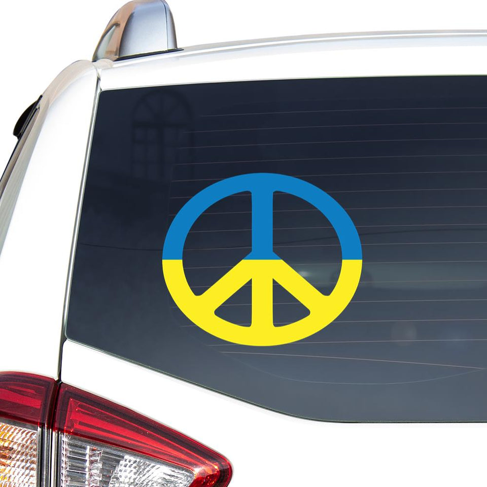 A Symbol Of Peace. Peace In Ukraine. No War. Sticker Car Vinyl Decal Sticker