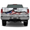 American Flag Ripped Metal Riveted Metal Tailgate Wrap Sticker Tailgate Wrap Decals For Trucks