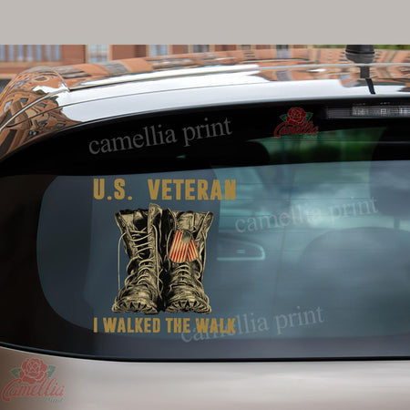 Veteran Crack Decal For Car Window Humor Car Decals Gift Tag