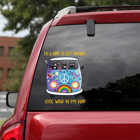 [bh0088-snf-tnt]-black-cat-hippie-crack-car-sticker-cats-lover