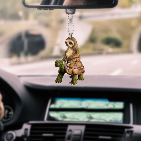 sloth-and-turtle-car-ornament-decorate-car