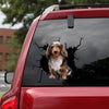 [bh0298-snf-lad]-dachshund-crack-car-sticker-dogs-lover