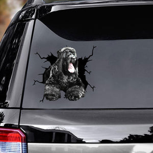 [bh0299-snf-lad]-russian-terrier-crack-car-sticker-dogs-lover