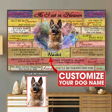 [bh0355-snf-lad]-german-shepherd-customized-poster-dogs-lover