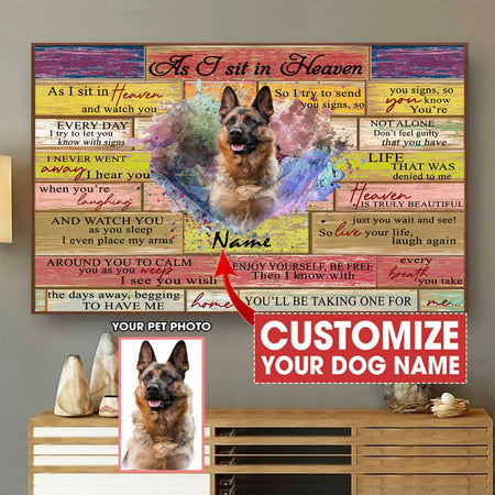 [bh0355-snf-lad]-german-shepherd-customized-poster-dogs-lover