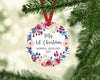 Baby's First Christmas Ornament, My 1st Christmas Ornament For Girl, Child Ornament, Christmas tree decoration, Christmas Home Decor