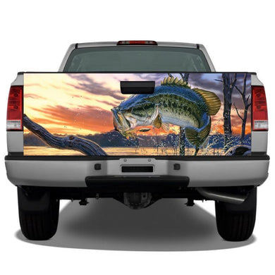 Bass Jumping Tailgate Wrap Tailgate Sticker Wrap Decals For Trucks