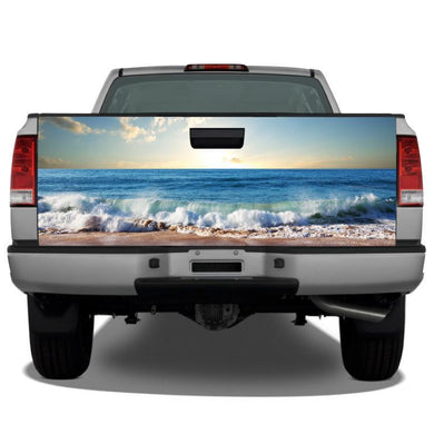 Beach Ocean Waves Tailgate Wrap Tailgate Wrap Sticker Decals For Trucks