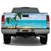 Beach Scene Palm Trees Tailgate Wrap Tailgate Sticker Wrap Decals For Trucks