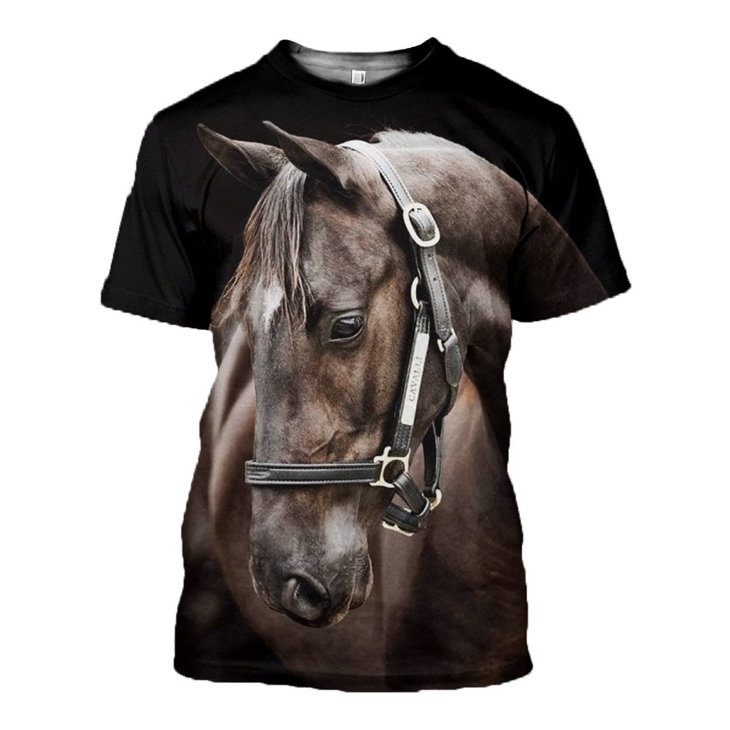 3D Printed Beautiful Horse Hoodie T-shirt DT1202201901