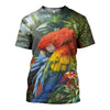 3D Printed Beautiful Parrot Hoodie T-shirt DT270401