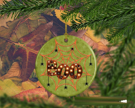 Boo Spider Happy Halloween Tree Ornament Decorations, Halloween Decorations, Halloween Decor, Ceramic Ornament