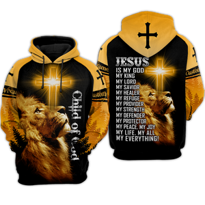 Child Of God Custome Name 3D All Over Printed Shirts For Men and Women Pi15102004