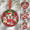 Bulldog Ho Ho Ho It’s Santa-Paws Ceramic Ornament Christmas Home Decor
