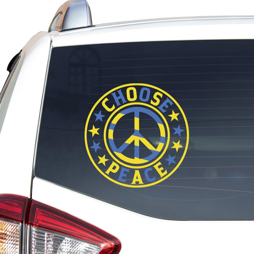 Choose Peace Save Ukraine Sticker Car Vinyl Decal Sticker