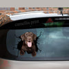 Labrador Crack Decal Sticker Car Happy Decal Stickers Birthday Gifts For Her