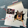 German Shepherd Crack Sticker Album Funny Custom Logo Stickers Dog Memorial Gifts