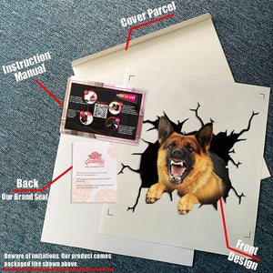 German Shepherd Crack Dad Decal Likeable Avery Sticker Paper Gift Ideas For Boyfriend