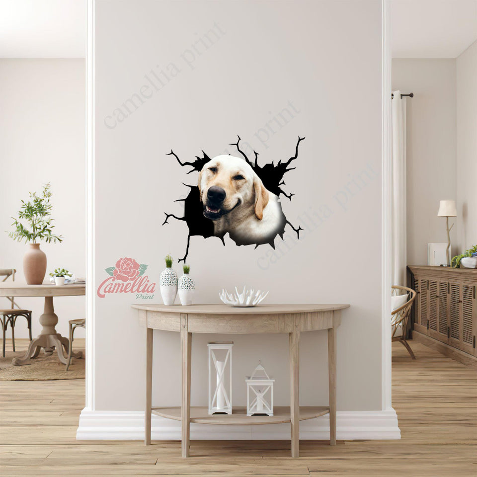 Labrador Crack Dad Decal Be Cute Label Paper Gifts For Hunters