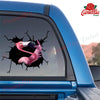 Flamingo Crack Sticker Design Corny Jokes Avery Sticker Paper Best Gift For Girlfriend
