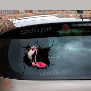 Flamingo Crack Head Decal Funny Custom Wall Stickers Gifts For Hunters