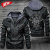 Viking 03 Leather Jacket LJ1005 - Camellia Print