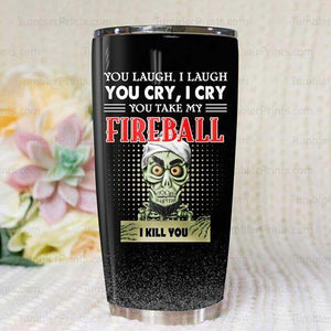 Fireball Achemed Skull Tumbler Cup TC1405 - Camellia Print