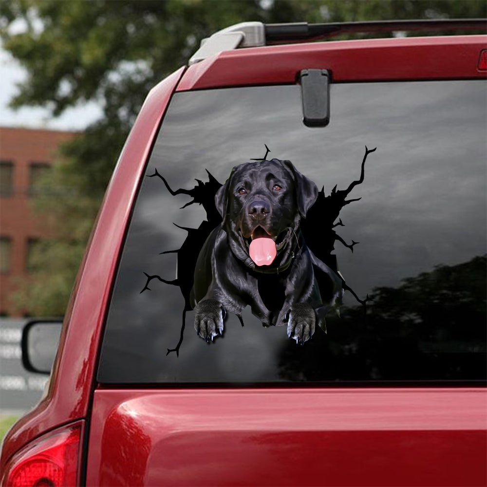 [dt0046-snf-lad]-labrador-retrievers-crack-car-sticker-dogs-lover