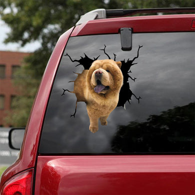 [dt0064-snf-lad]-chow-chow-crack-car-sticker-dogs-lover