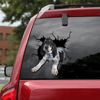 [dt0084-snf-lad]-bluetick-coonhounds-crack-car-sticker-dogs-lover