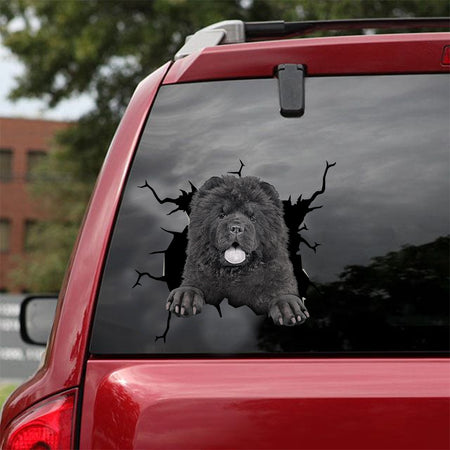 [dt0150-snf-tnt]-chow-chow-crack-car-sticker-dogs-lover