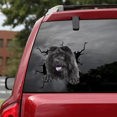 [dt0151-snf-tnt]-chow-chow-crack-car-sticker-dogs-lover