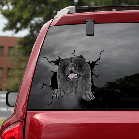 [dt0152-snf-tnt]-chow-chow-crack-car-sticker-dogs-lover